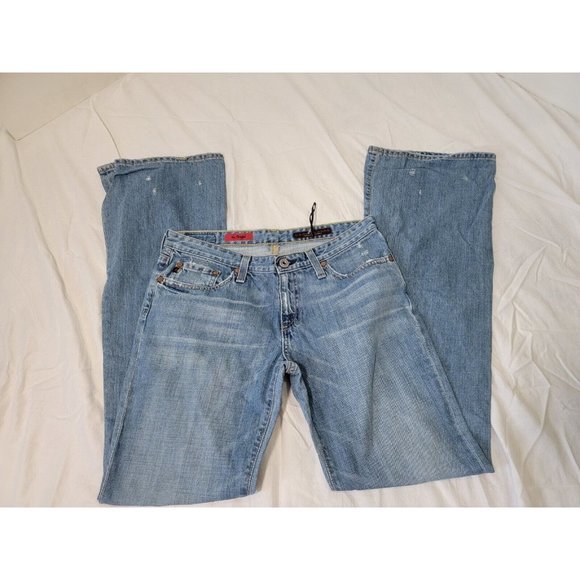 AG Adriano Goldschmied The Angel Size 28 R Bootcut Light Wash Flare Jeans EUC - Picture 10 of 10